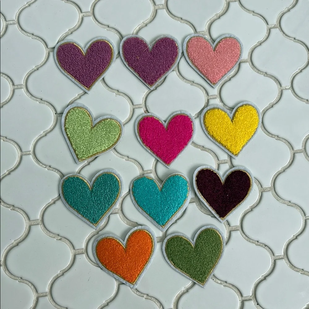 So many patches! Hearts, disco balls, letters, etc. - Picture 2 of 15